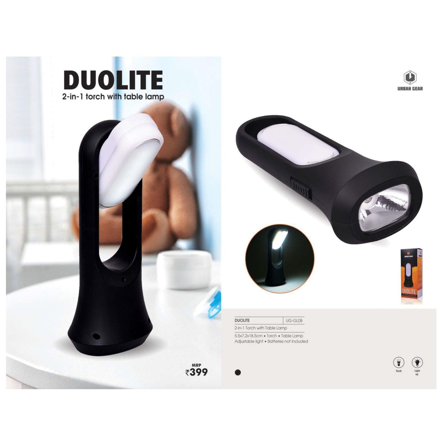 2 in 1 Torch With Table Lamp - UG-GL08