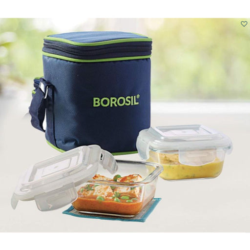 2 Square Microwavable Glass Lunch Box (Classic) - ICYTSQ2320VEC