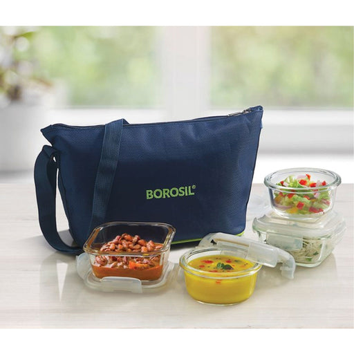 4 Microwavable Glass Lunch Box (Purse Bag) - ITSQ32RN24F
