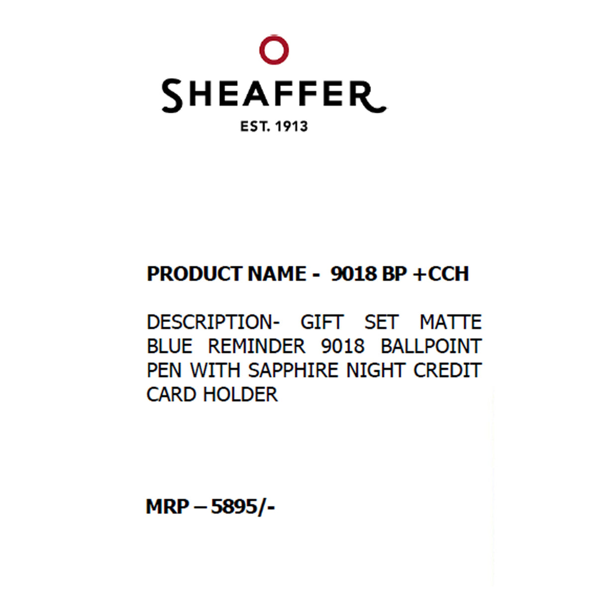 Sheaffer - 9018 Ball Pen + Card Holder