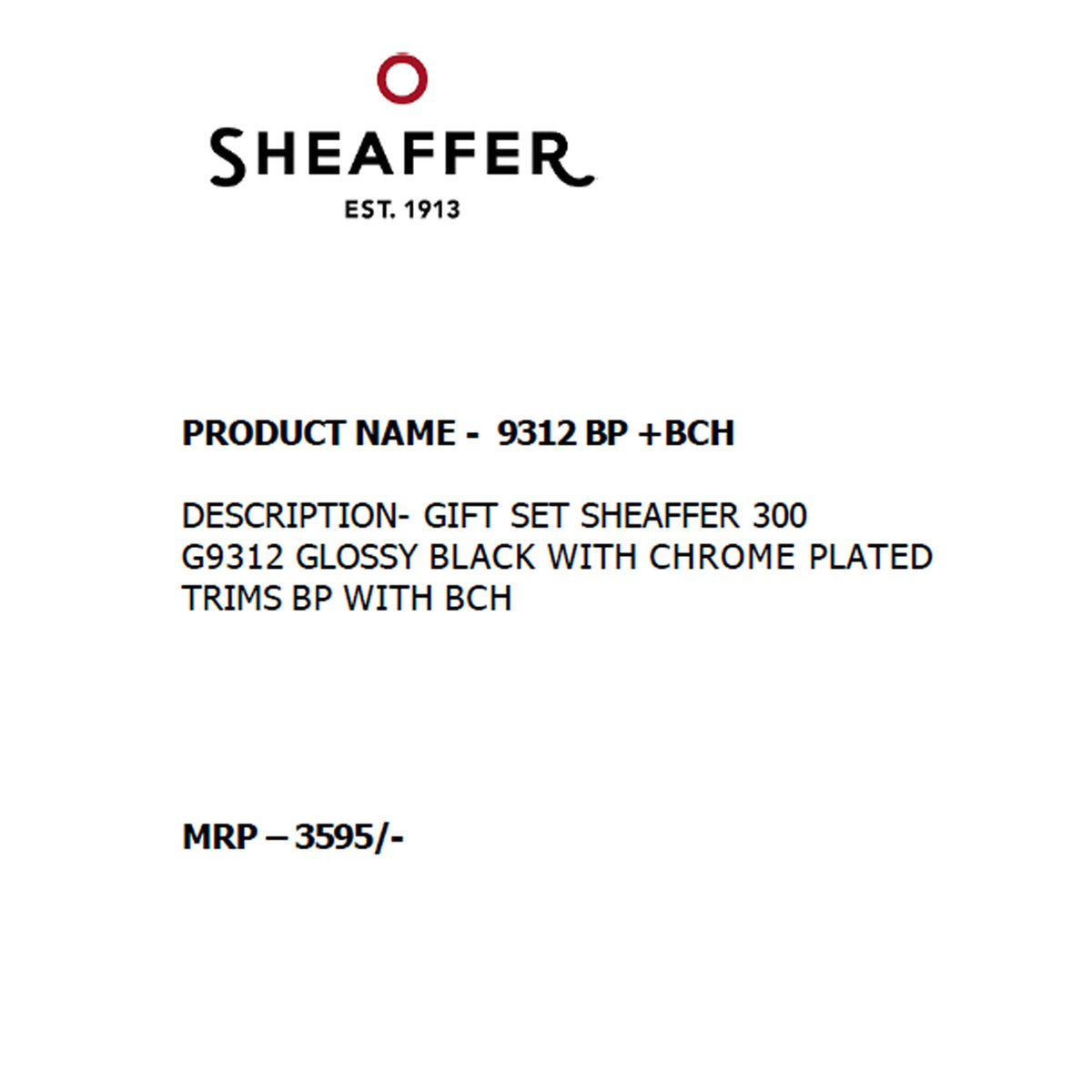 Sheaffer - 9312 Ball Pen + Business Card Holder
