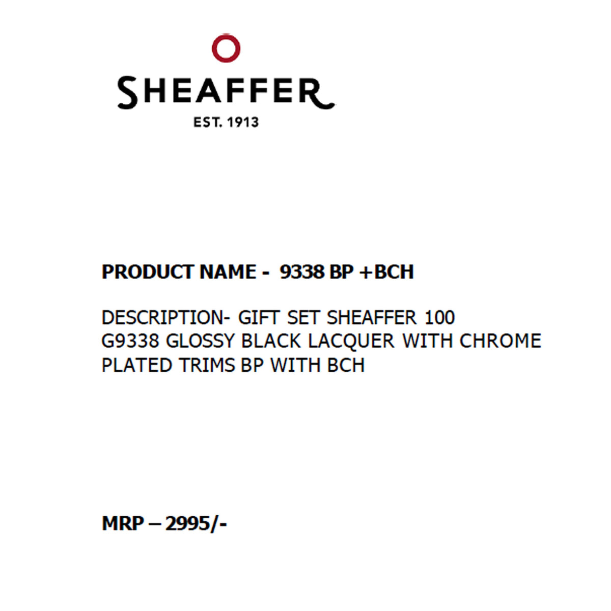 Sheaffer - 9338 Ball Pen + Business Card Holder