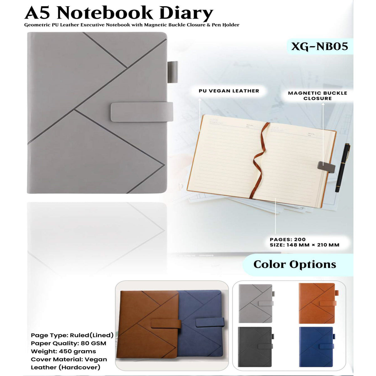 A5 Notebook Diary - XG - NB05