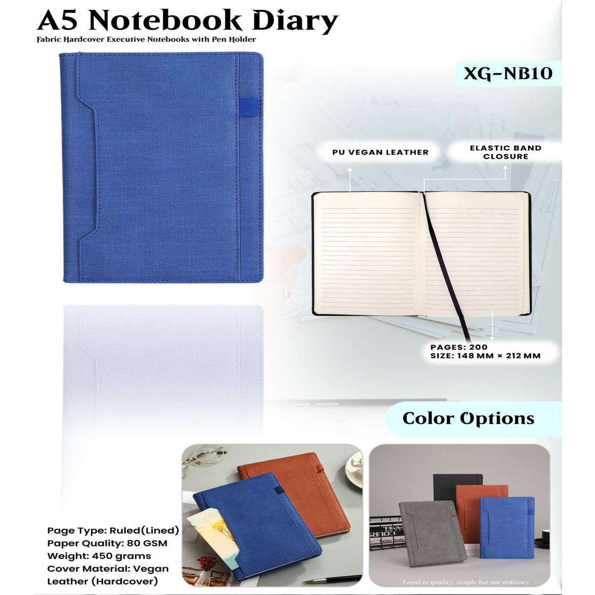 A5 Notebook Diary - XG - NB10