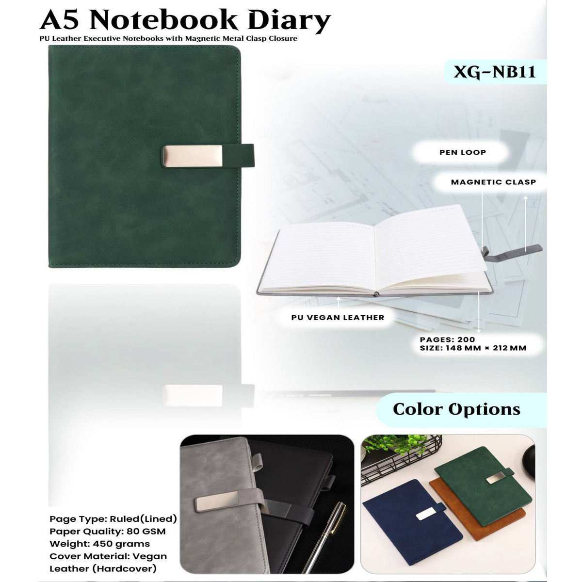 A5 Notebook Diary - XG - NB11