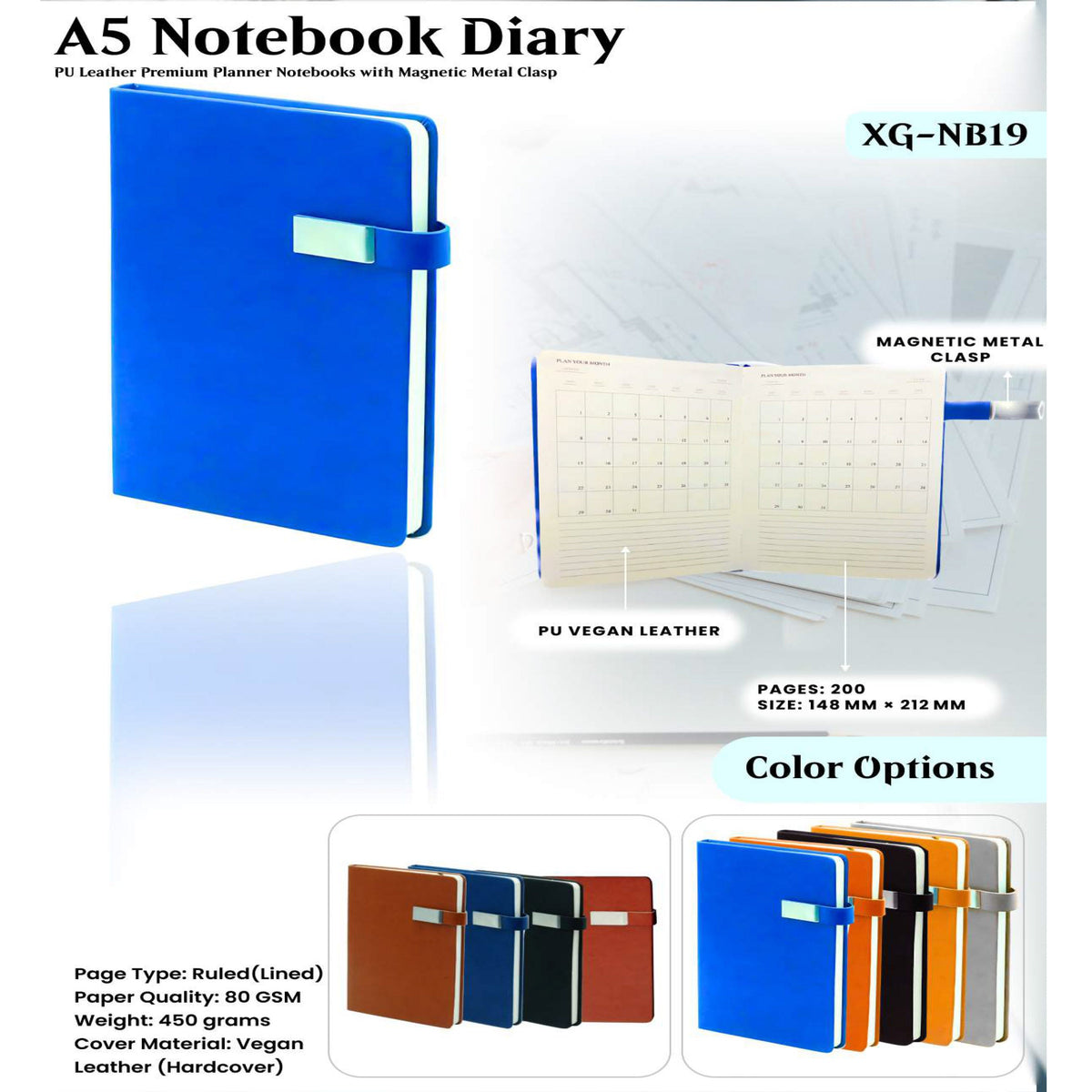 A5 Notebook Diary - XG - NB19