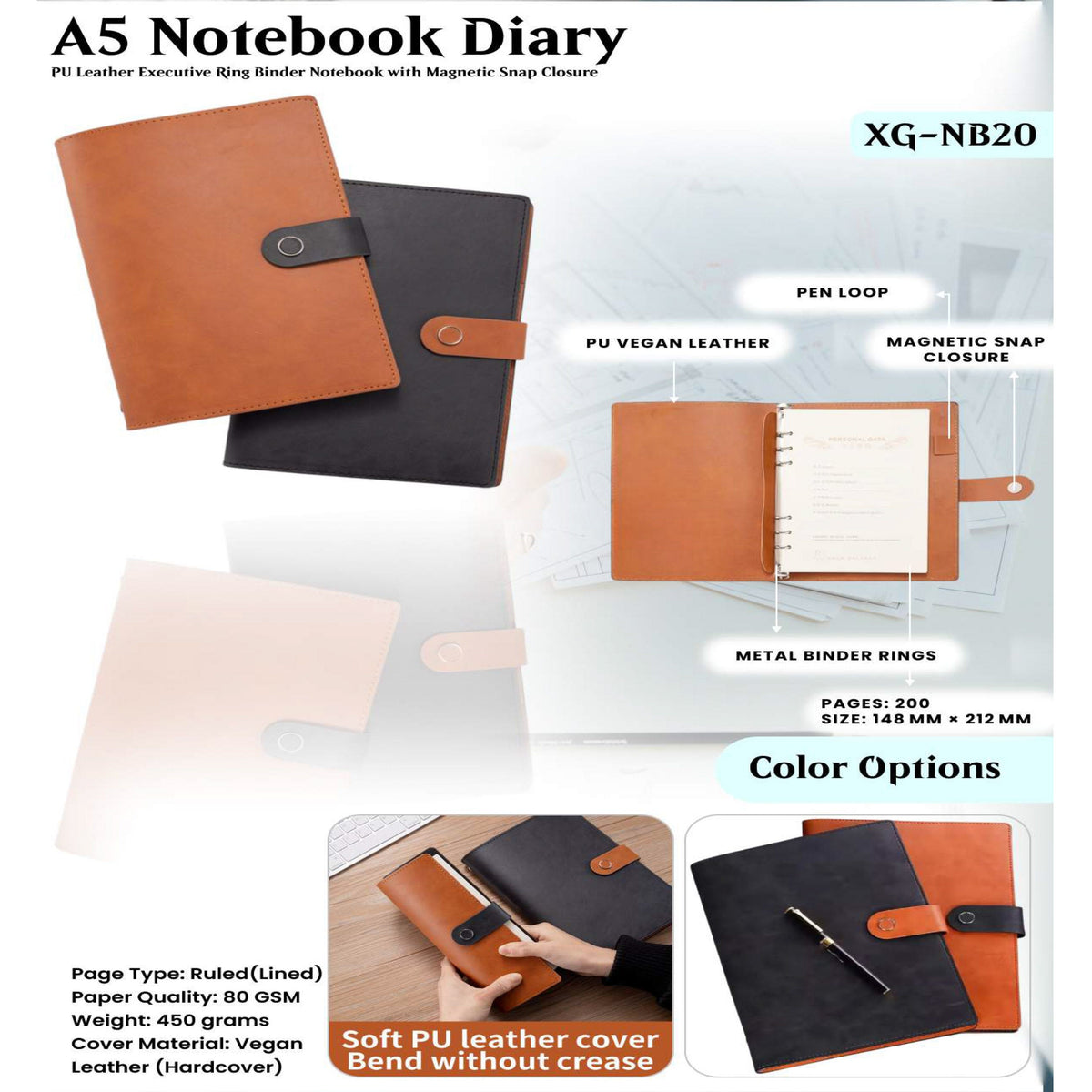 A5 Notebook Diary - XG - NB20