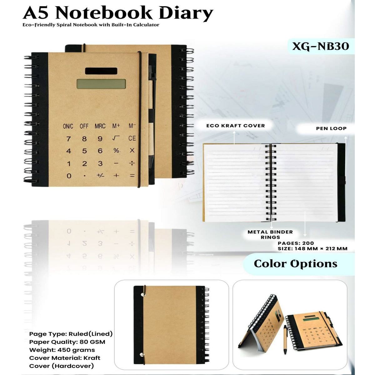 A5 Notebook Diary - XG - NB30