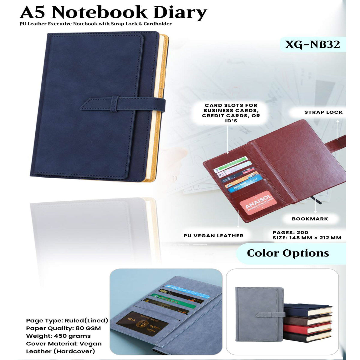 A5 Notebook Diary - XG - NB32