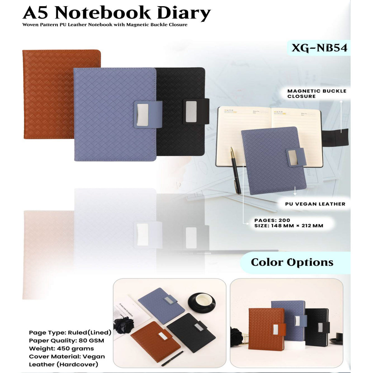 A5 Notebook Diary - XG - NB54