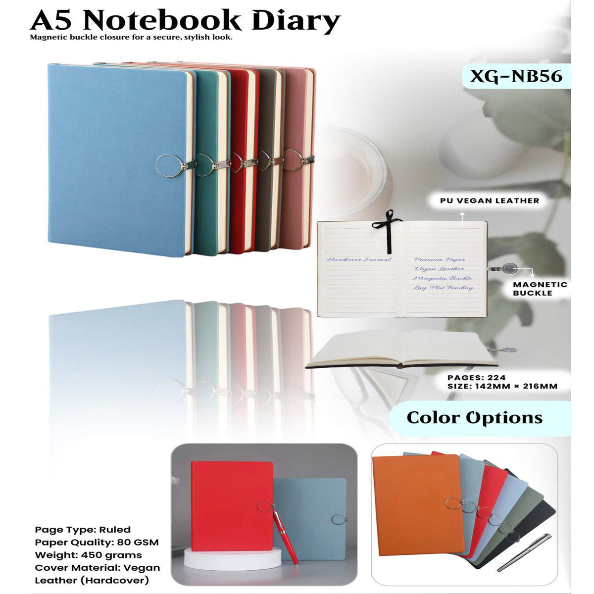 A5 Notebook Diary - XG - NB56