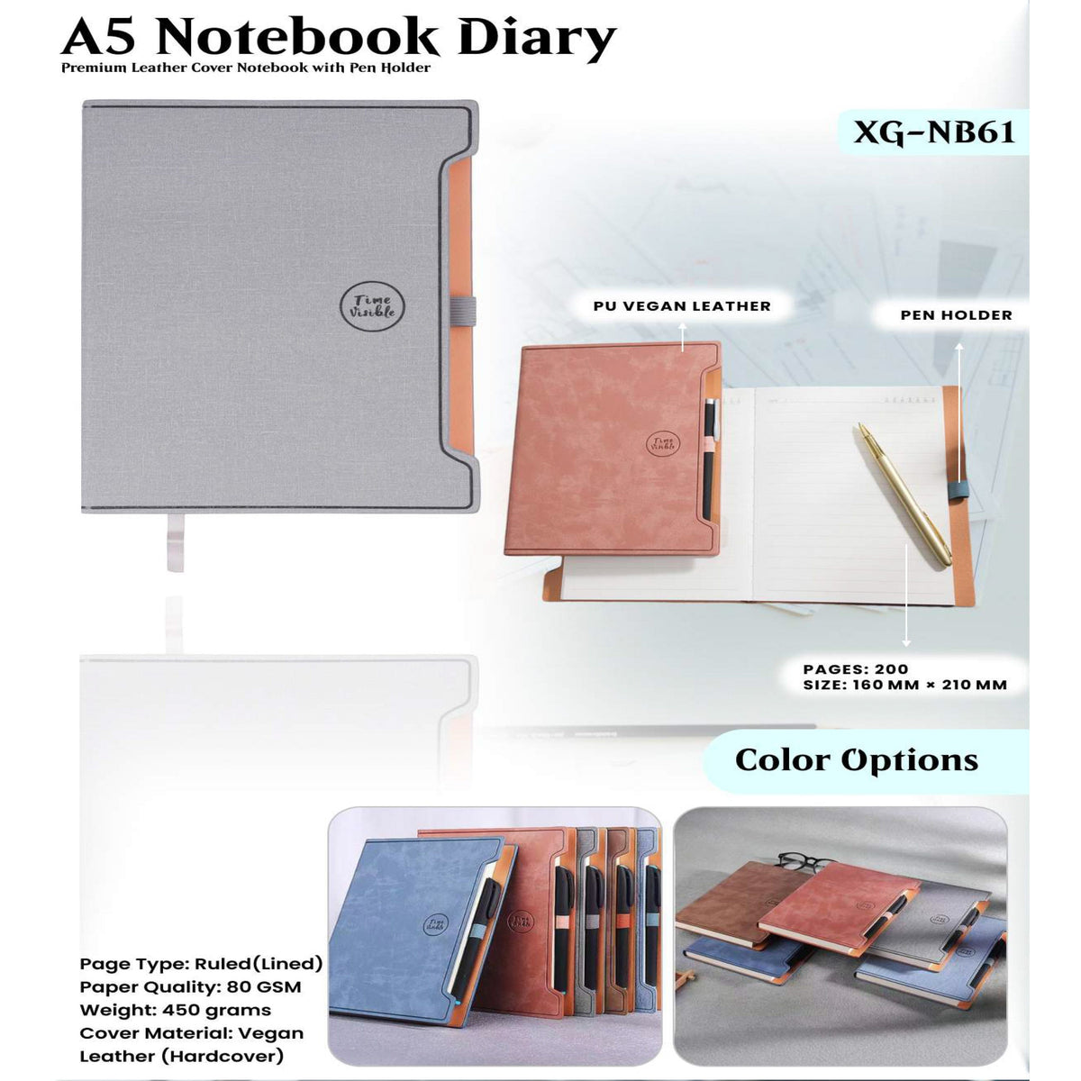 A5 Notebook Diary - XG - NB61