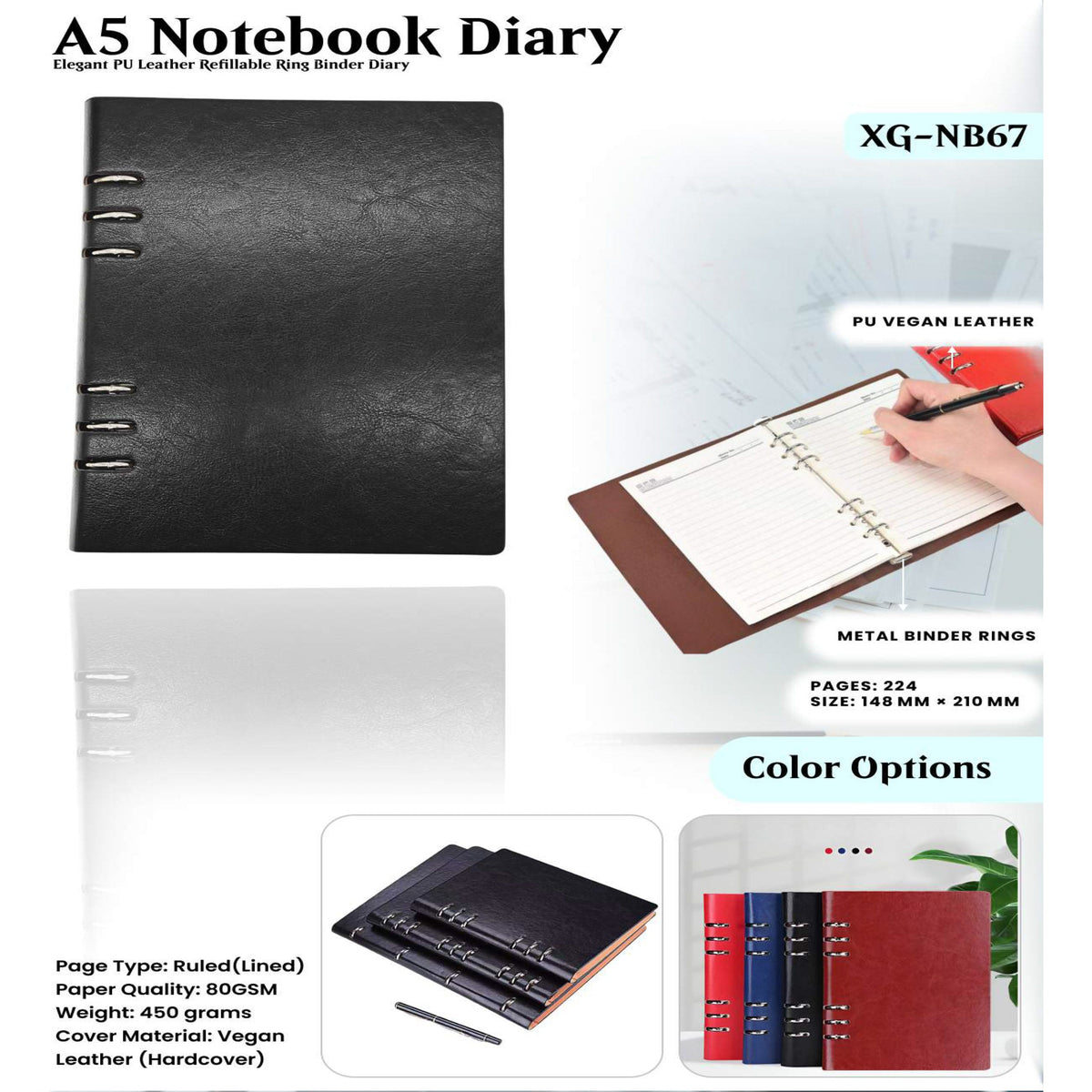 A5 Notebook Diary - XG - NB67