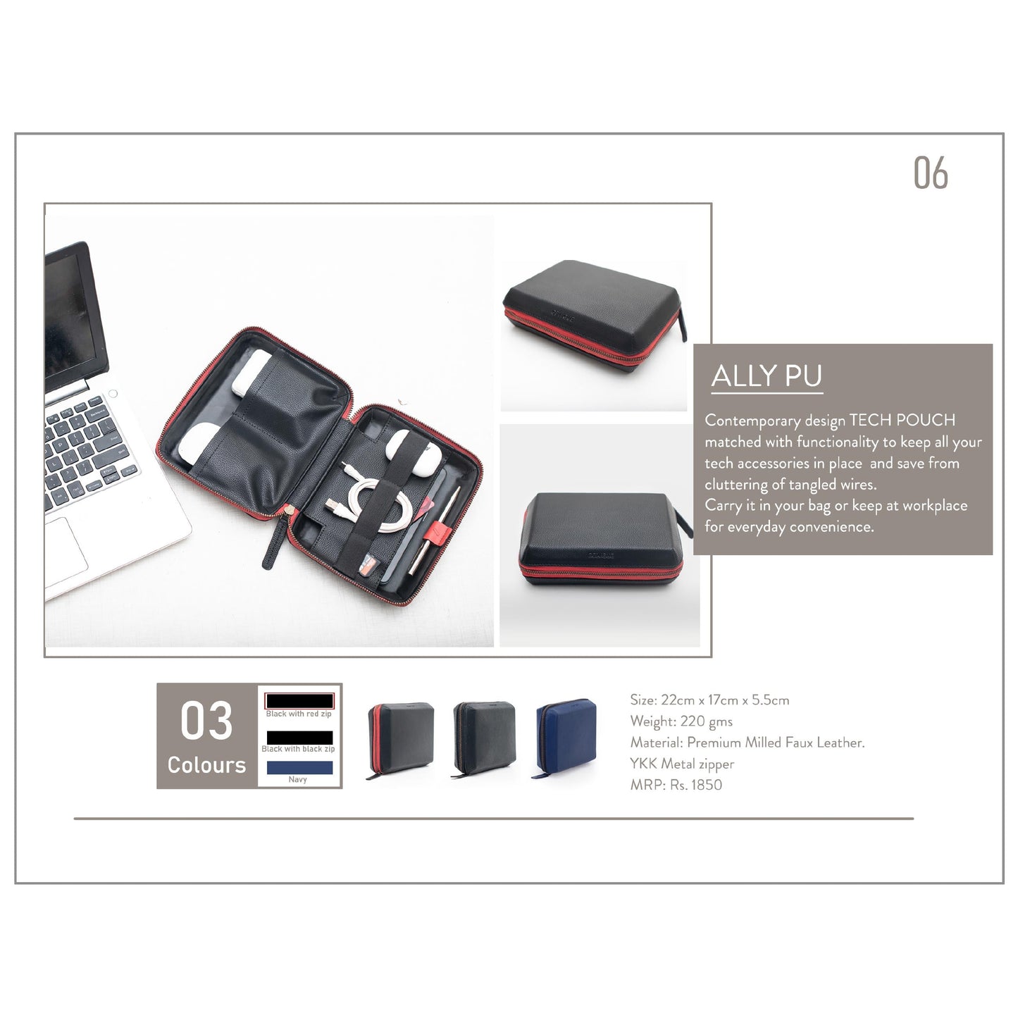 Oblique Ally Tech Pouch - PU