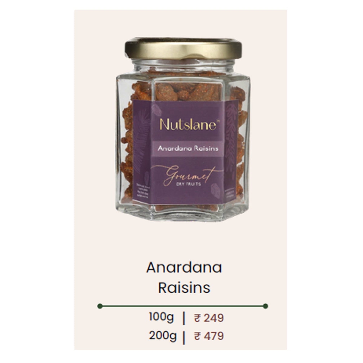 Nutslane - Anardana Raisins (Jar)
