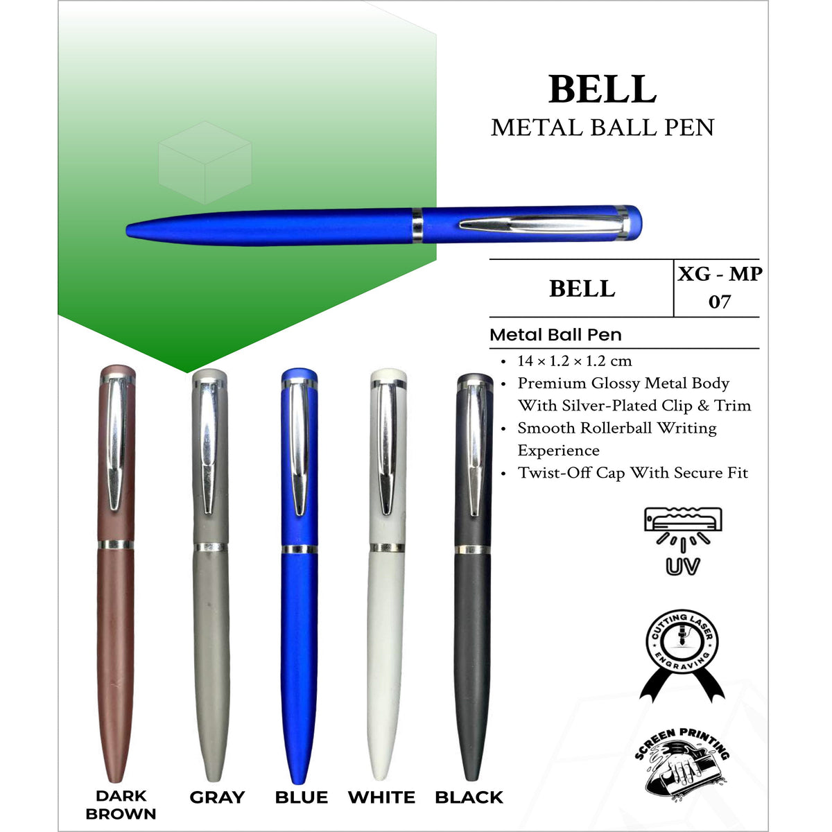 Bell Metal Ball Pen - XG - MP07