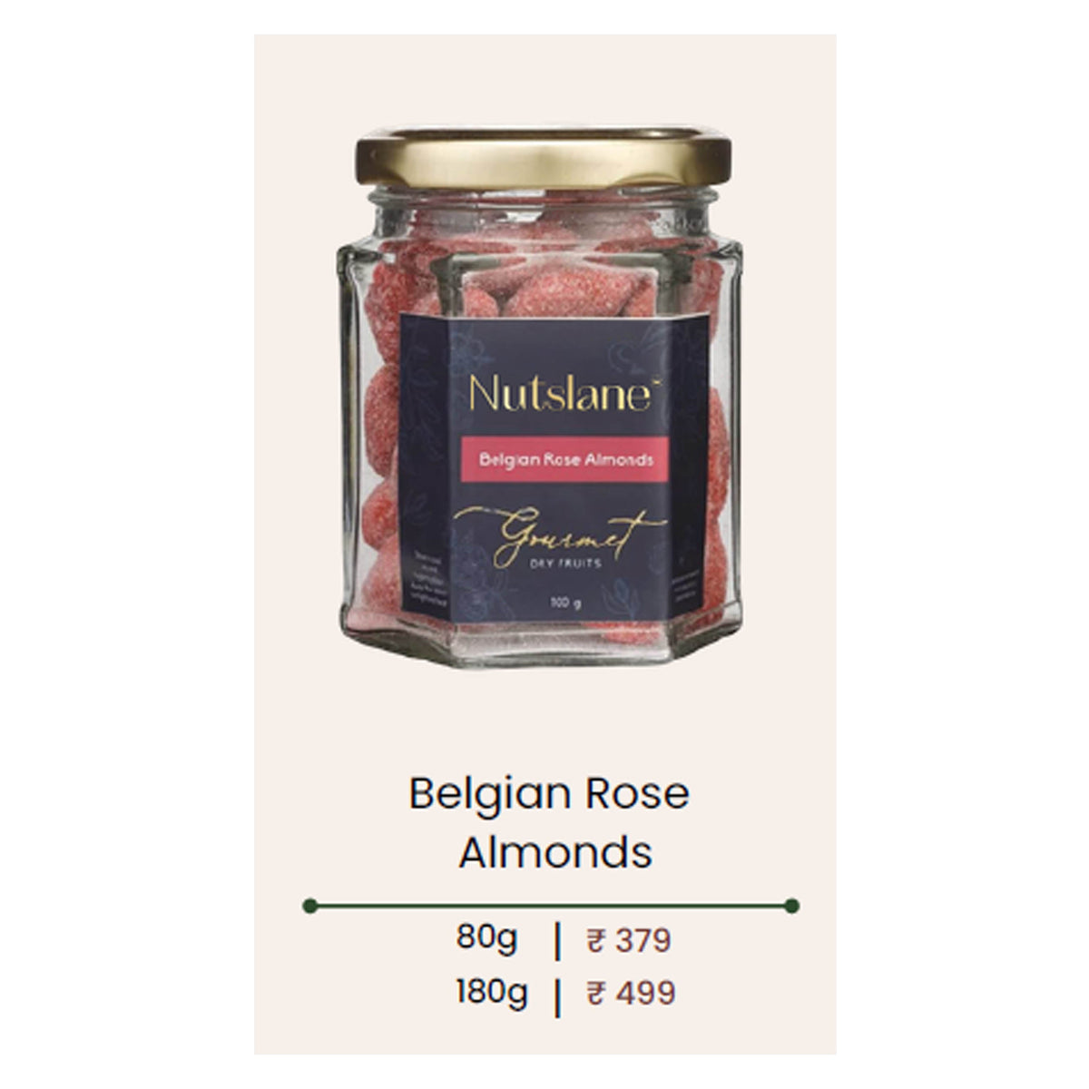 Nutslane - Belgian Rose Almonds (Jar)