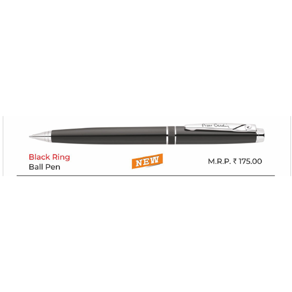 Pierre Cardin - Black Ring Ball Pen