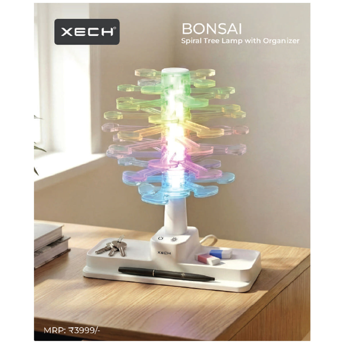 Xech - Bonsai Spiral Tree Lamp with Organiser