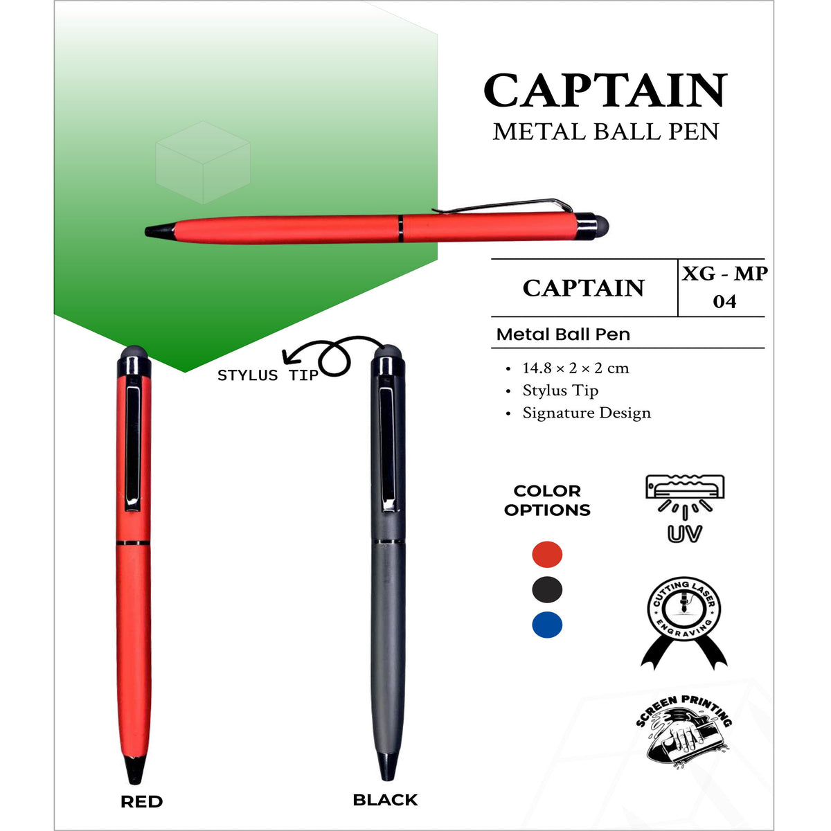 Captain Metal Ball Pen - XG - MP04