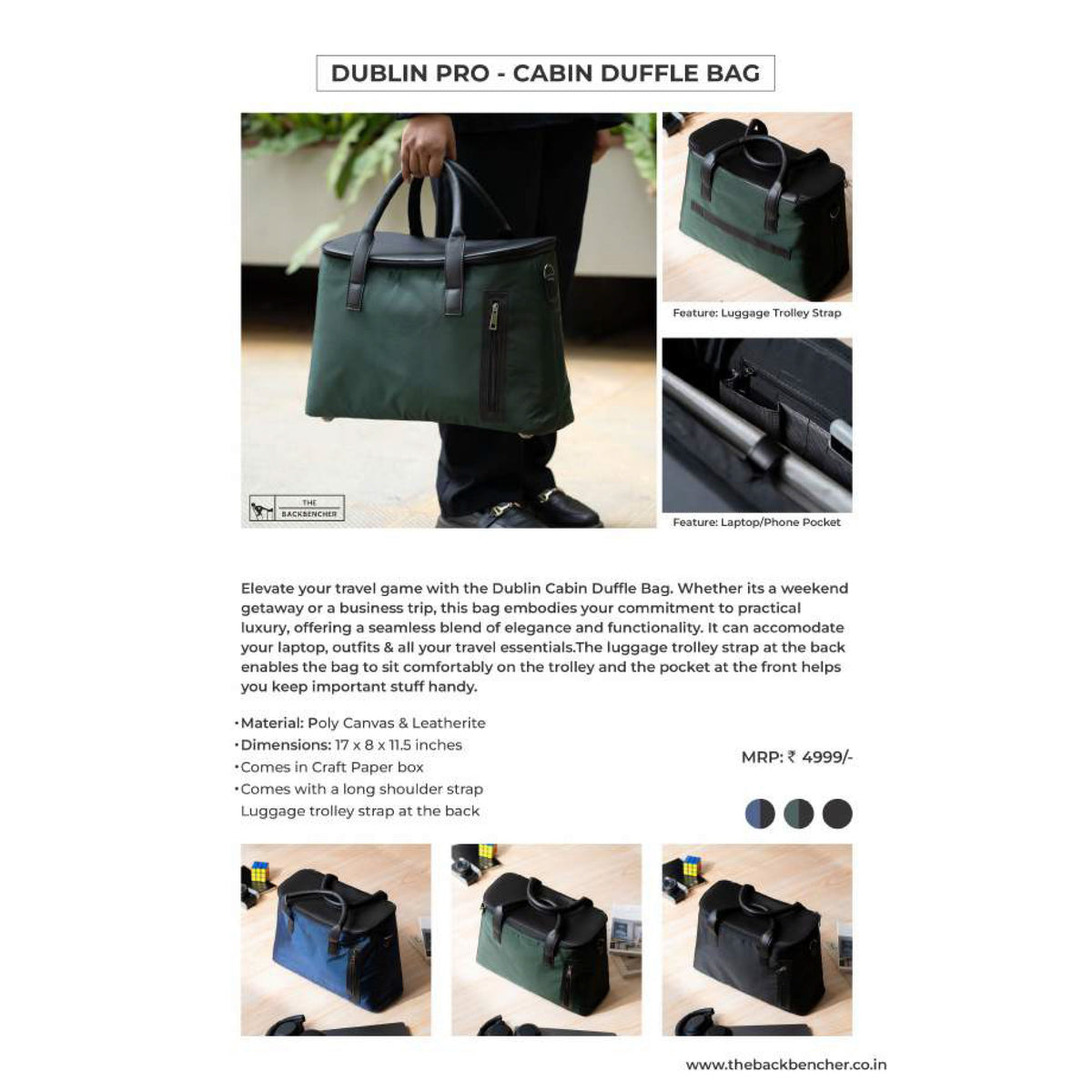 The Back Bencher - Dublin Pro Cabin Duffle