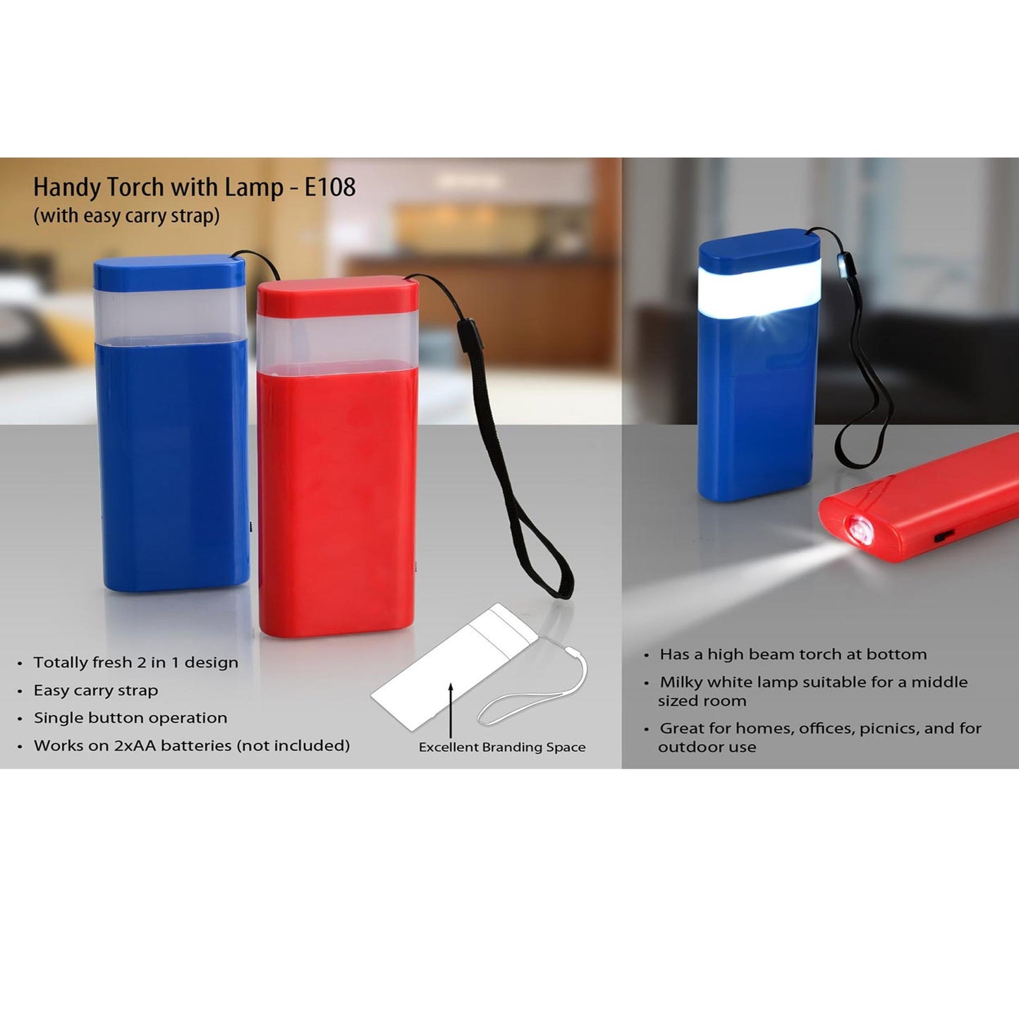 Big Torch with lamp - E 108