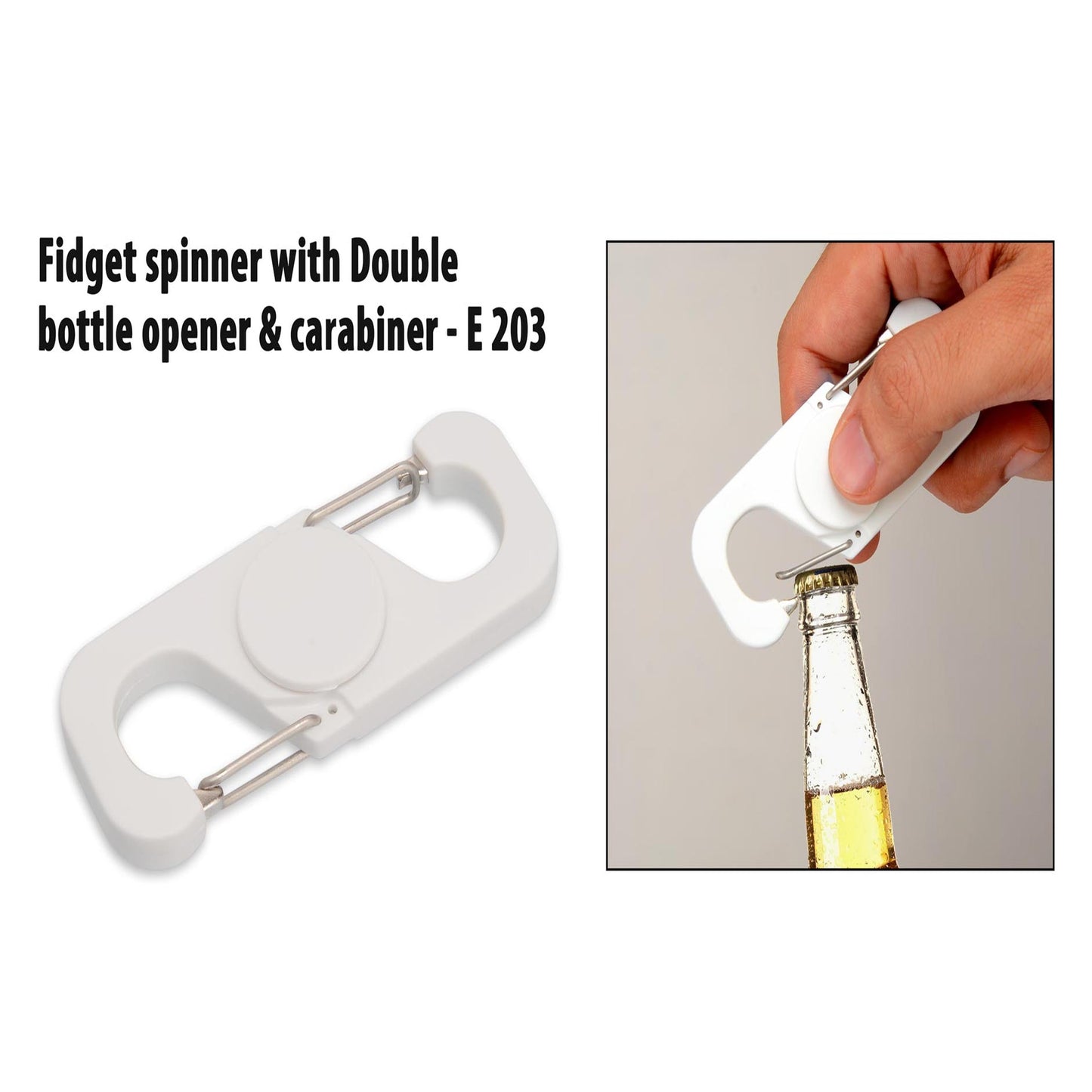Fidget spinner with Double bottle opener - E 203