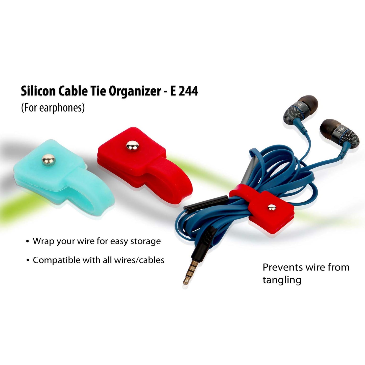 Cable tie organizer (silicon) - E 244