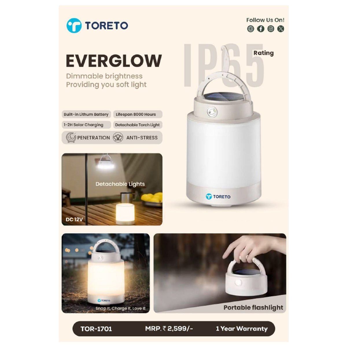 Toreto - Ever Glow Table Lamp