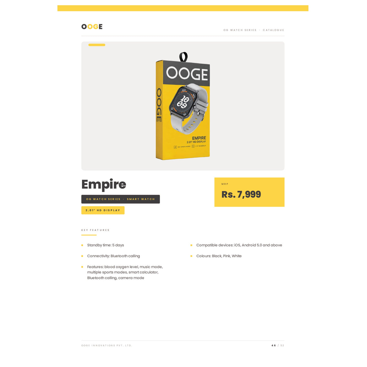OOGE - Empire Smart Watch