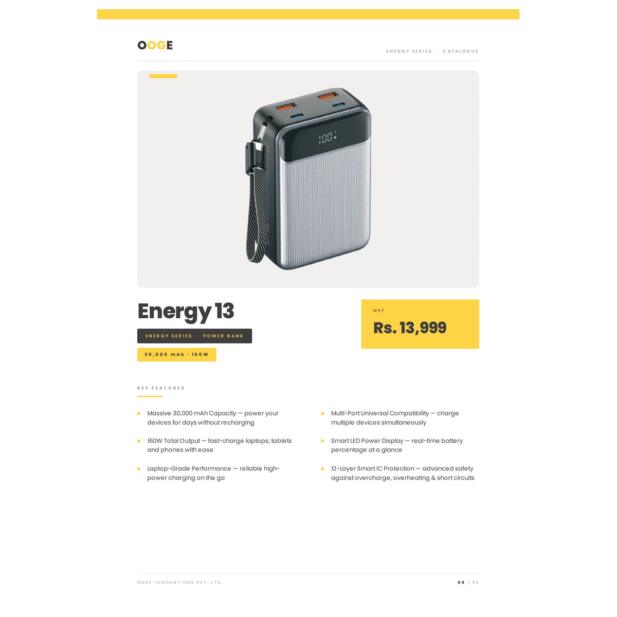 OOGE - Energy 13 30000 mAh Power Bank