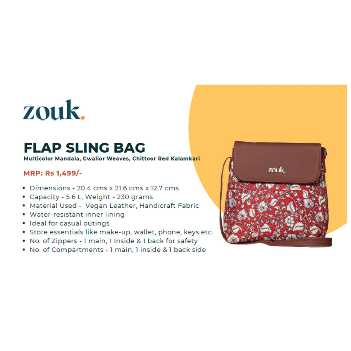 Zouk - Flap Lunch Bag