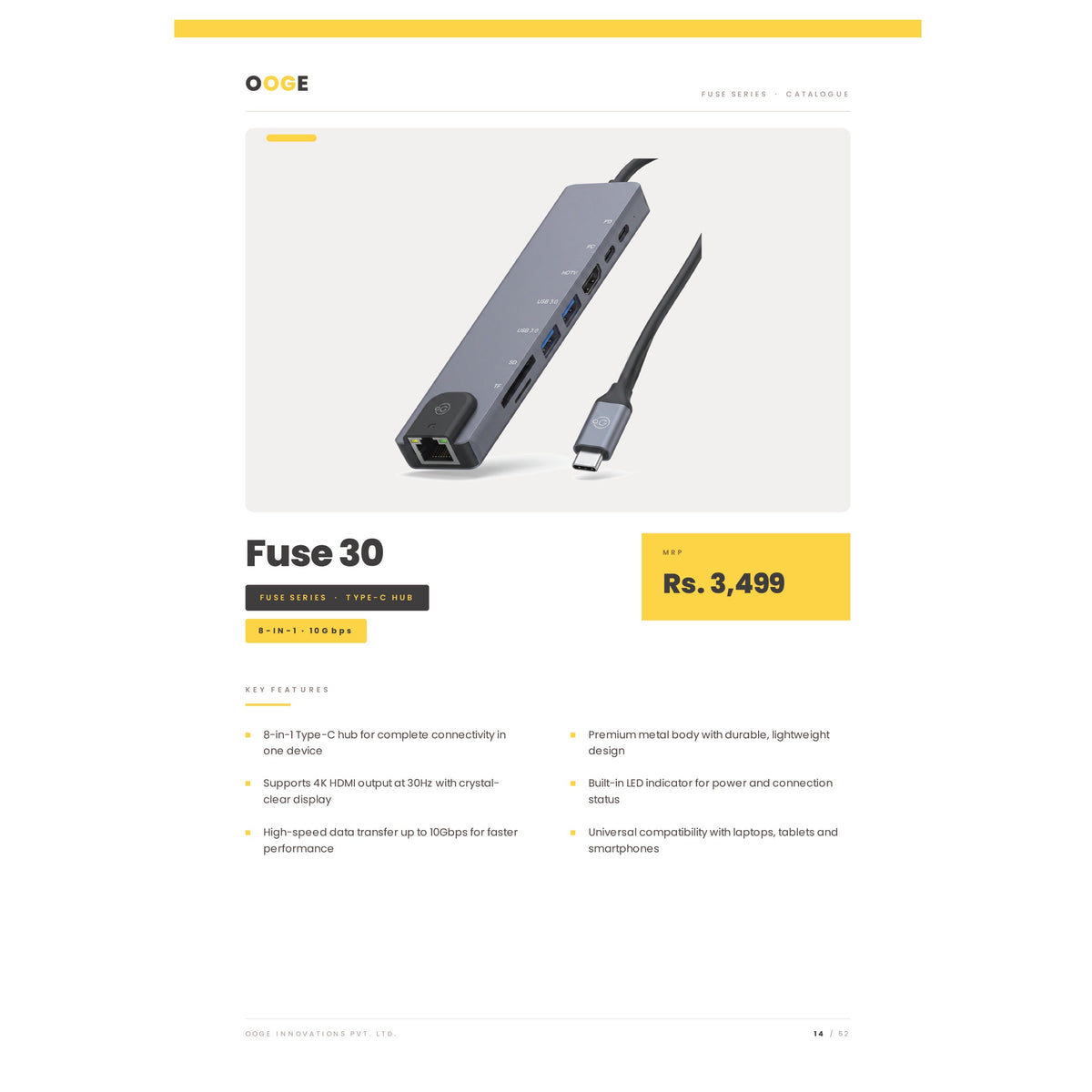 OOGE - Fuse 30 8-in-1 Type-C Hub
