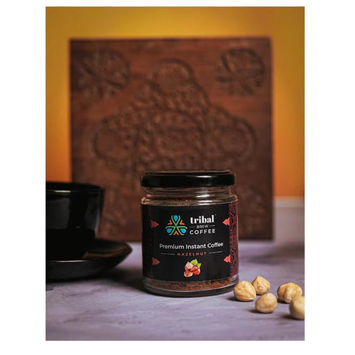 TRIBAL BREW COFEE - Hazelnut Instant Coffee