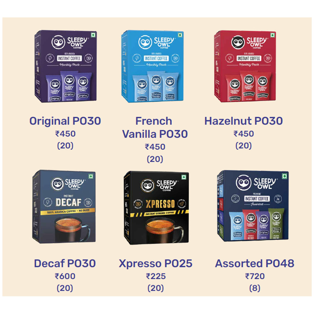 Sleepy Owl Coffee - Instant Coffee Sachets