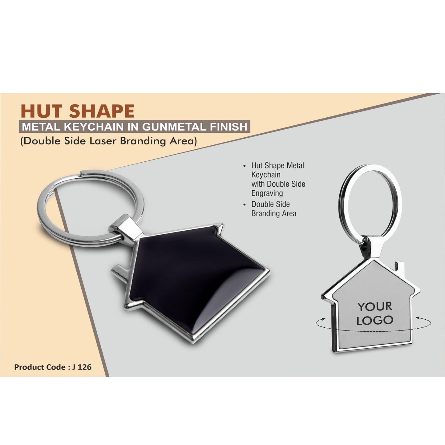Tyre Shape Keychain with Chrome finish - J 127