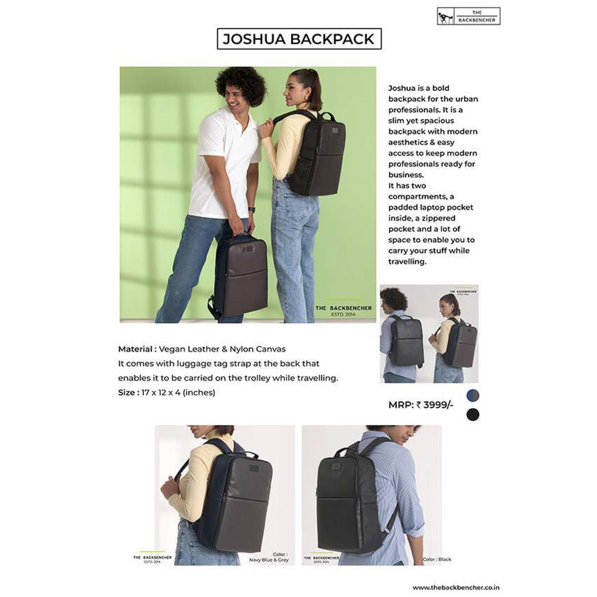 The Back Bencher - Joshua Unisex Backpack