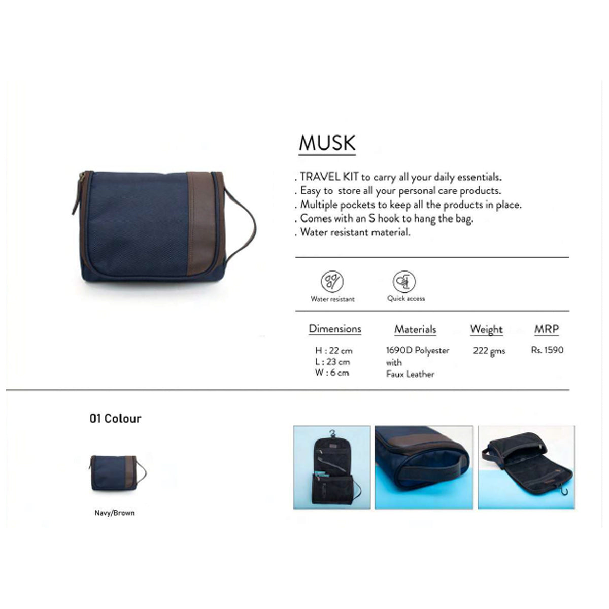 Oblique - Musk - Travel Accessory