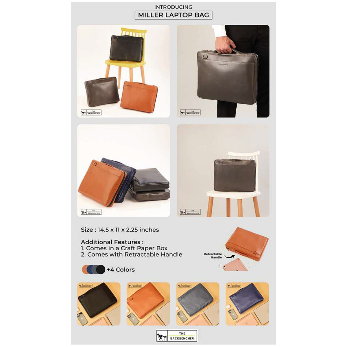 The Back Bencher - Miller Laptop Bag