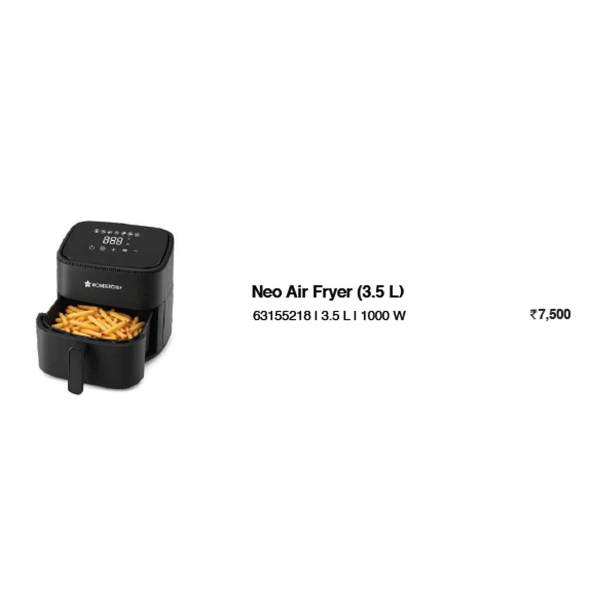 Wonder Chef - Neo Air Fryer (3.5 L)