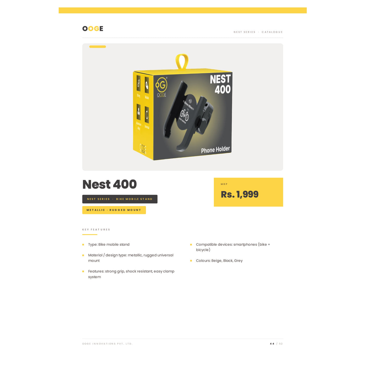 OOGE - Nest 400 Bike Mobile Holder