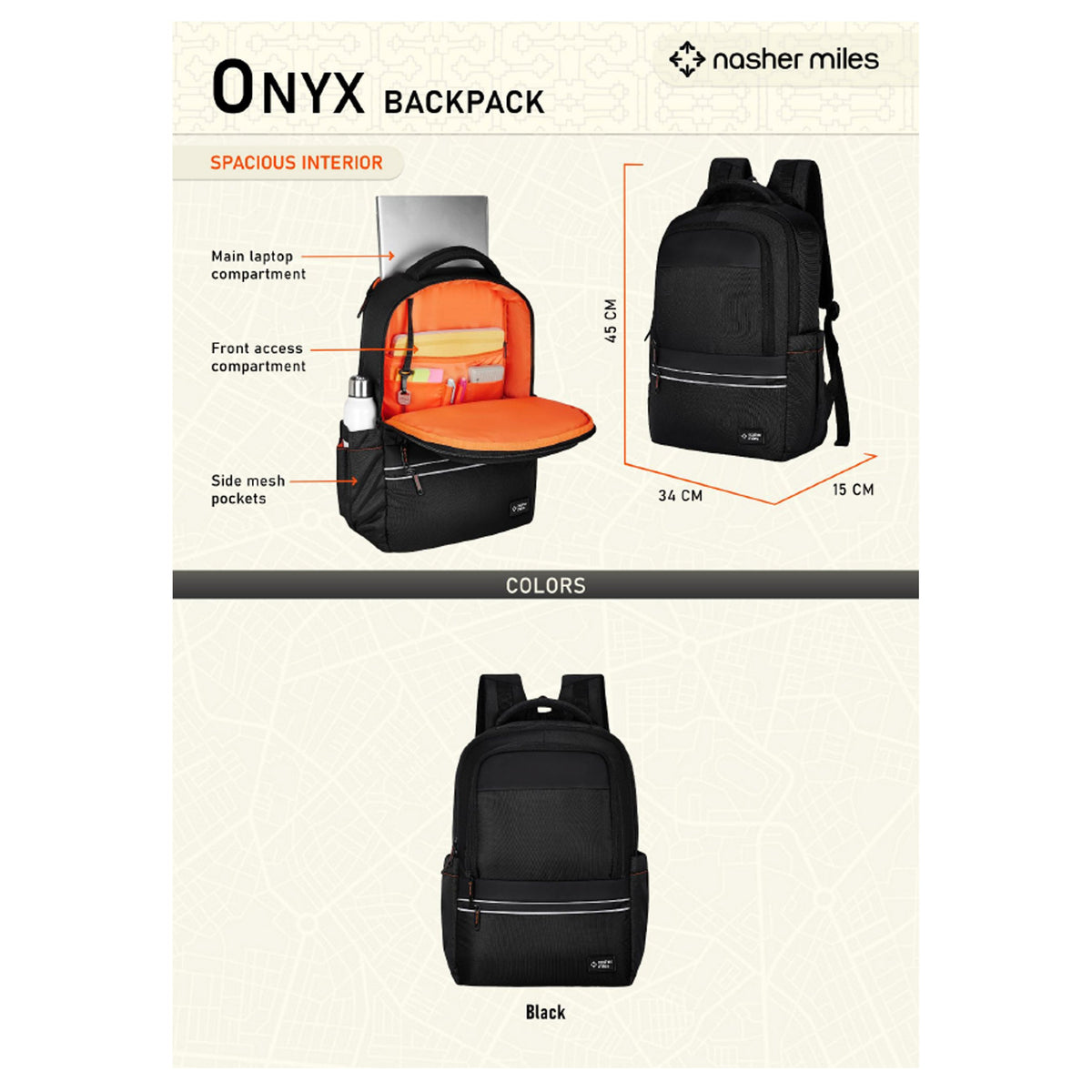 Nasher Miles - Onyx Backpack
