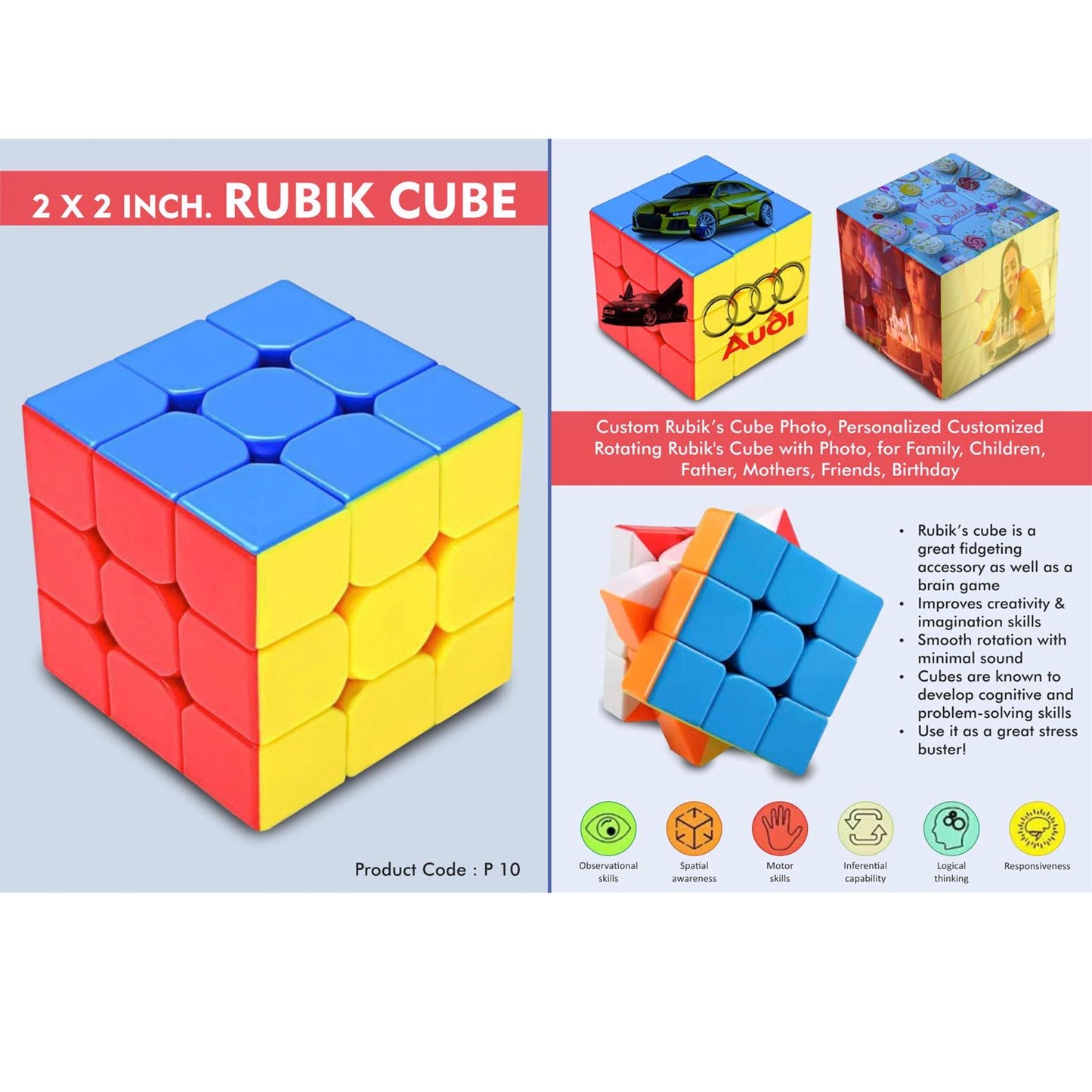 3 x 3 inch Rubik Cube - P 10