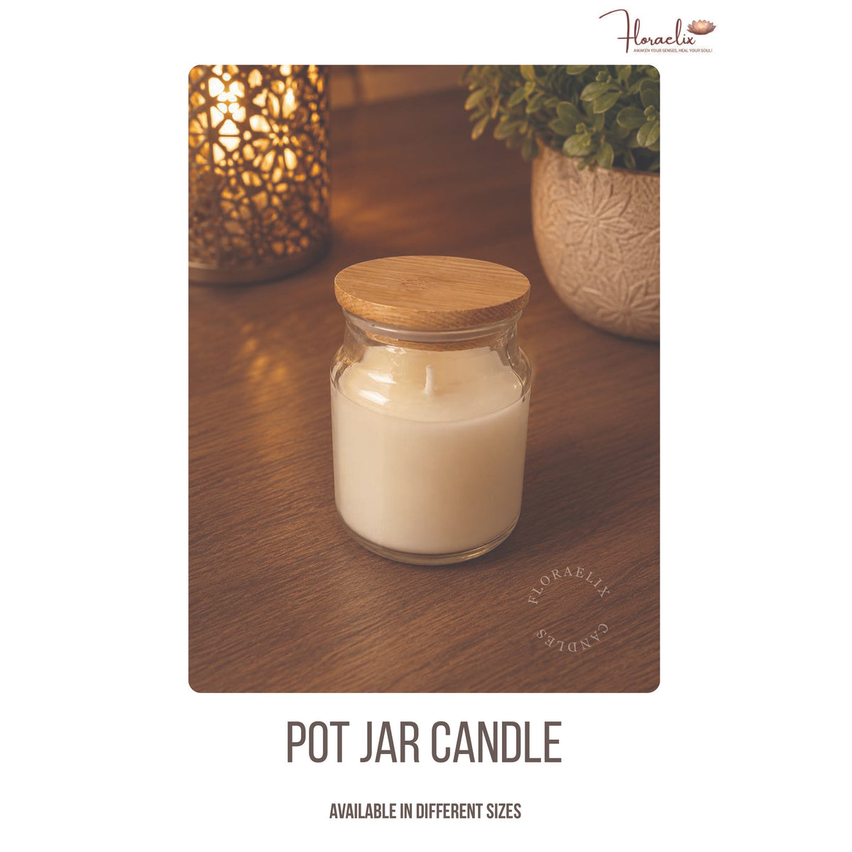 Floraelix - Pot Jar Candle