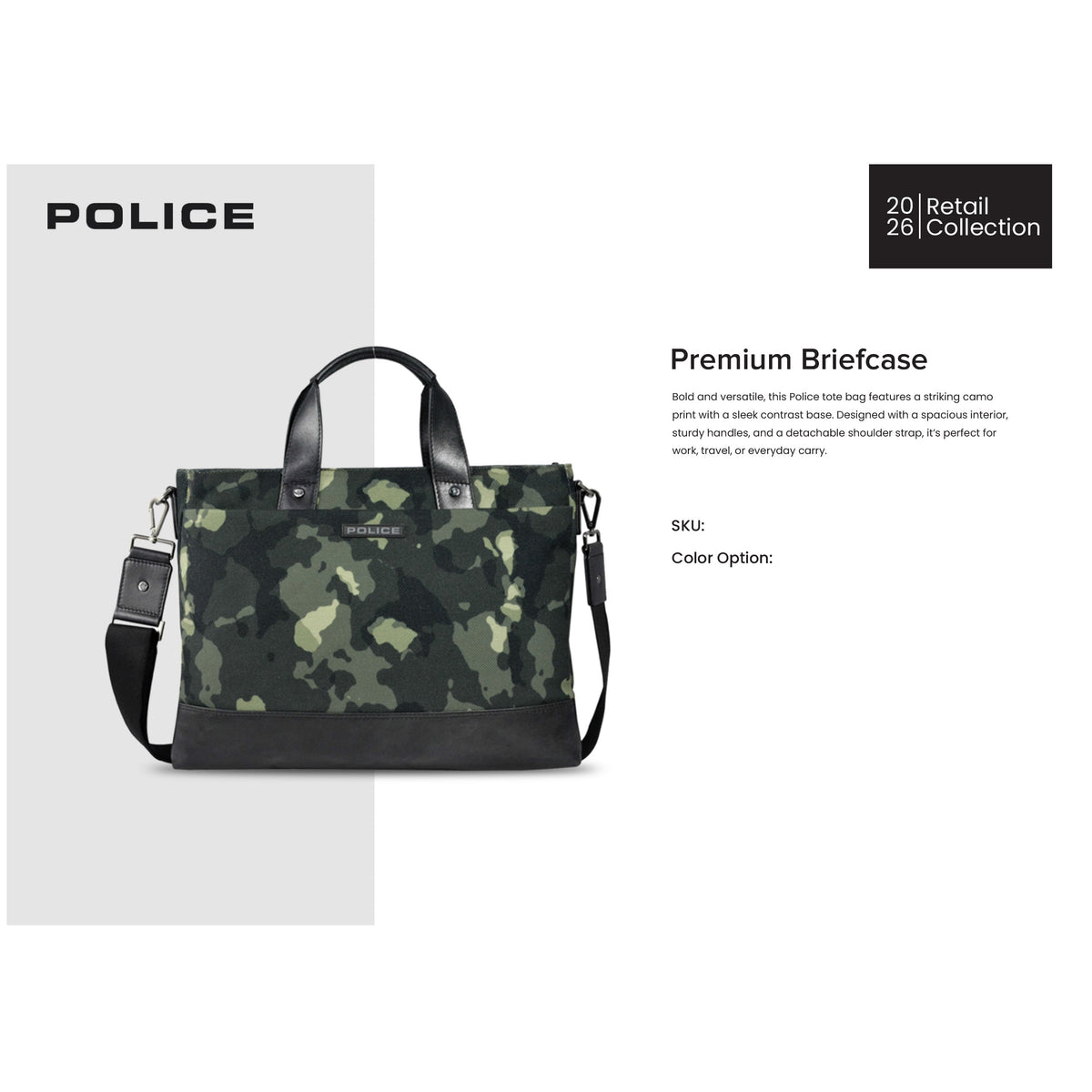 Police - Premium Briefcase Camoupack