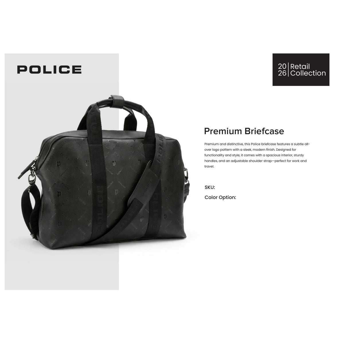 Police - Premium Briefcase Monotarsel