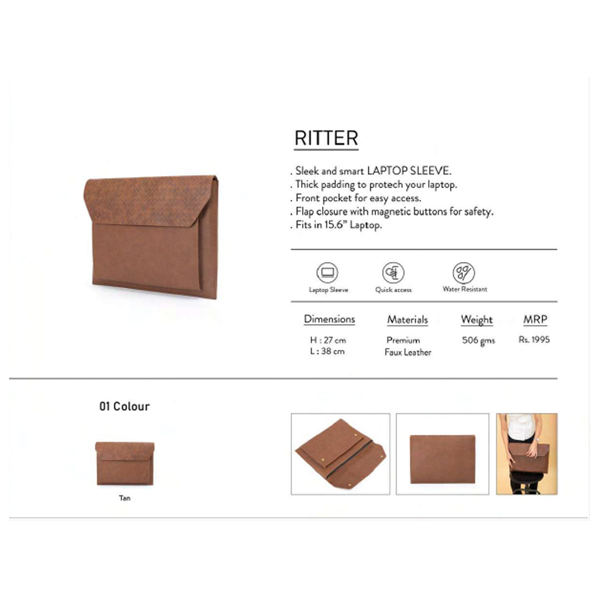 Oblique - Ritter - Laptop Sleeve