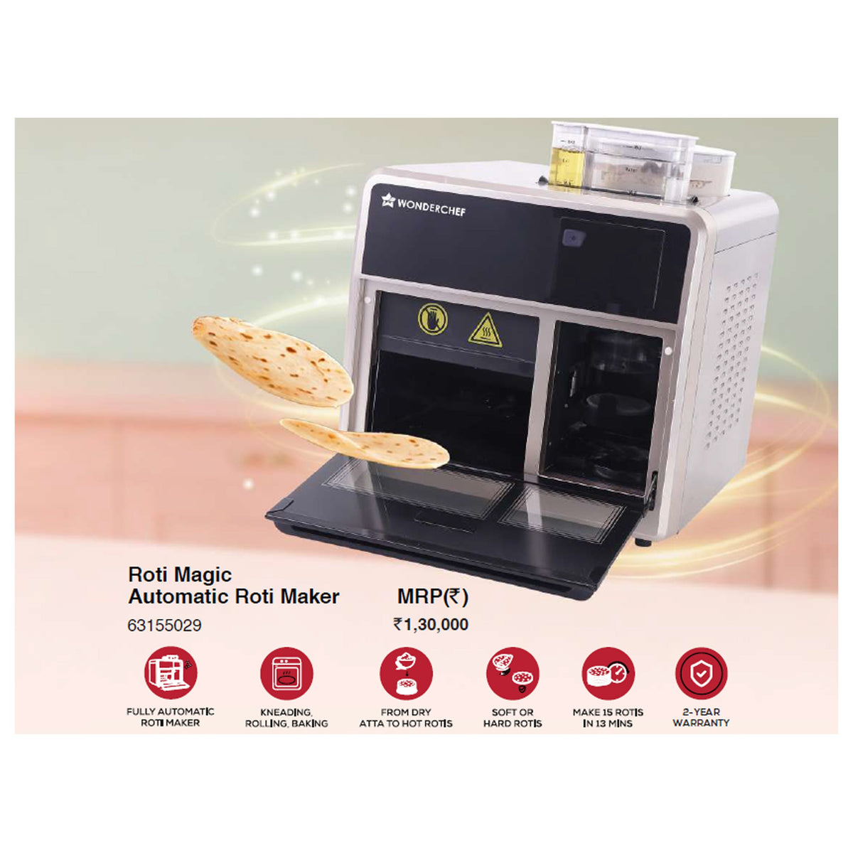 Wonder Chef - Roti Magic Automatic Roti Maker