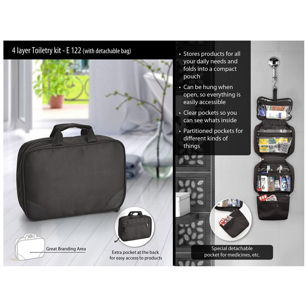Power Plus - 4 Layer Toiletry Kit - S-E 122