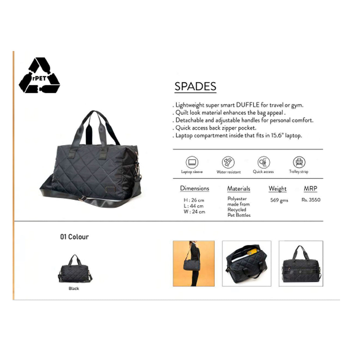 Oblique - Spades - Duffel Bag